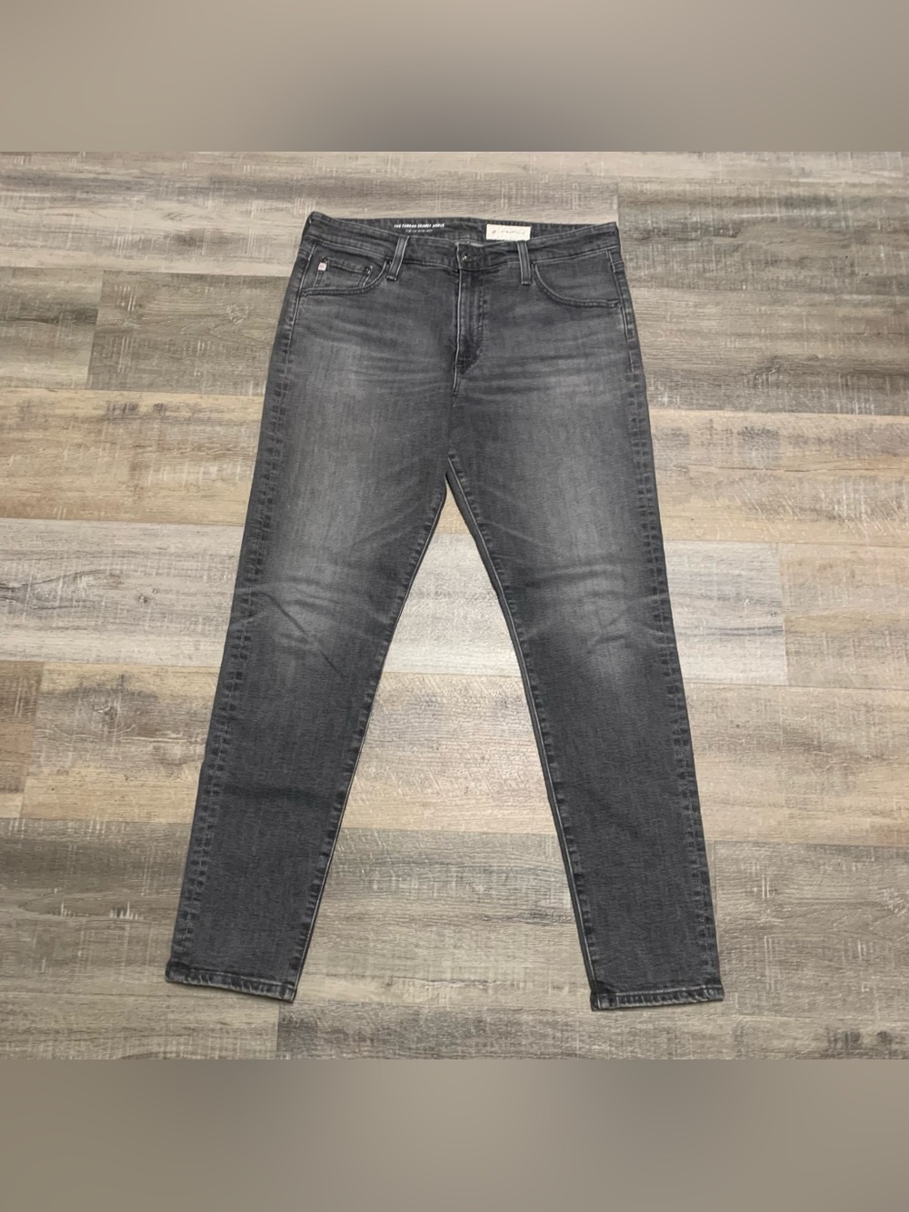 AG Adriano Goldschmied Anthropologie The Farrah Skinny Ankle High Rise Jeans 32